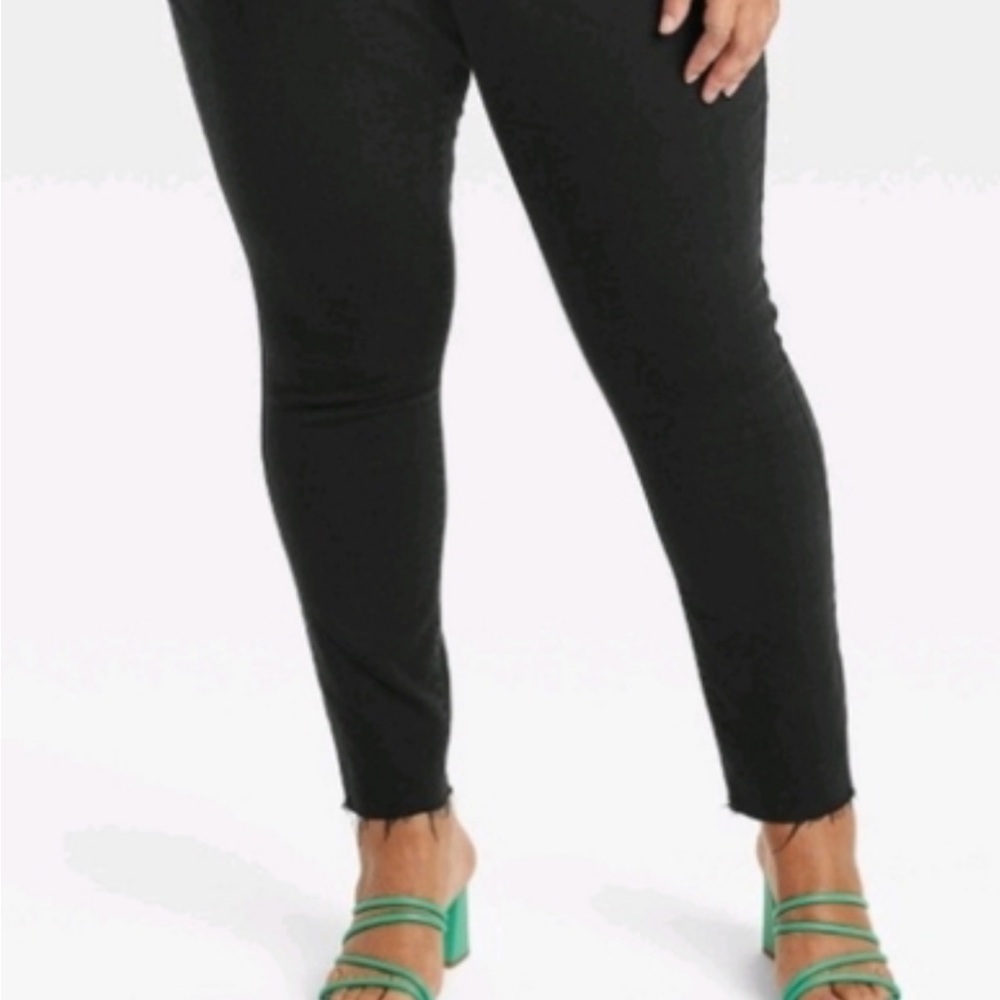 Womens Ava Viv Black Skinny Jeans Sz 20w